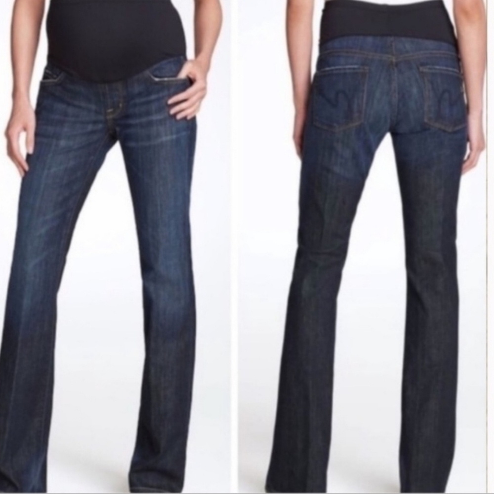 COH Women Maternity Jeans Sz 27 Kelly Bootcut Dark